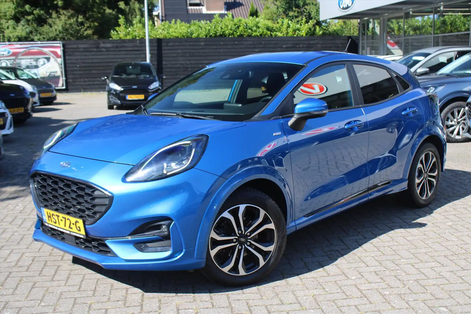 Ford Puma 1.0i Ecoboost Hybrid 125pk ST-Line, Winter en Comf Blauw - 1