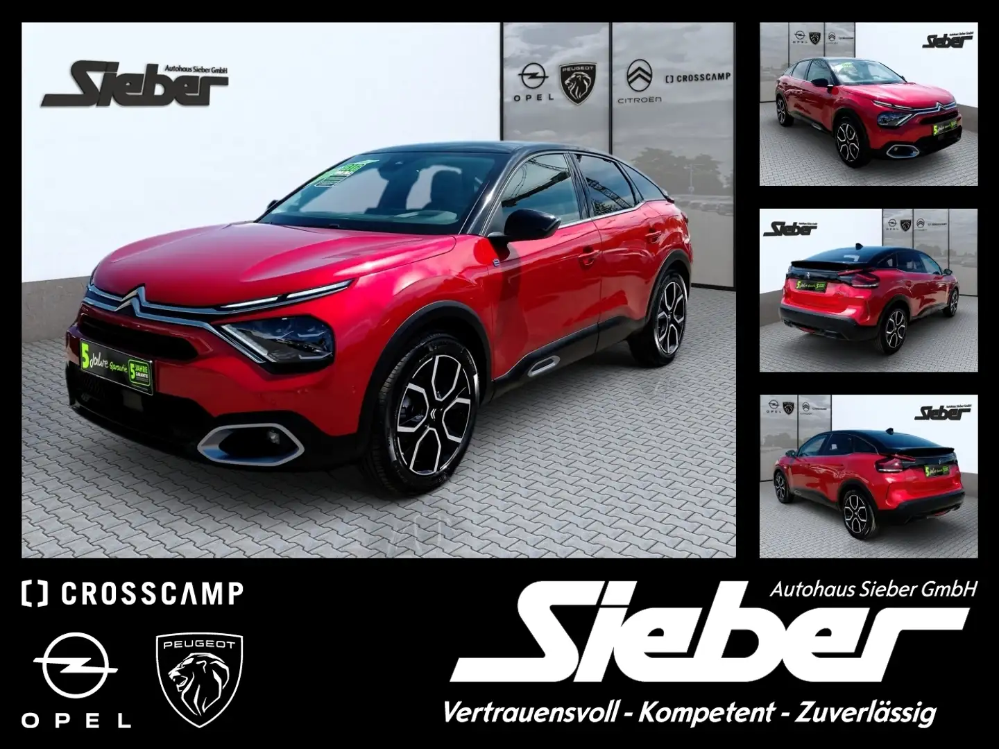 Citroen C4 e- Elektromotor 136 Shine Kamera Navi Sitzhzg Червоний - 1