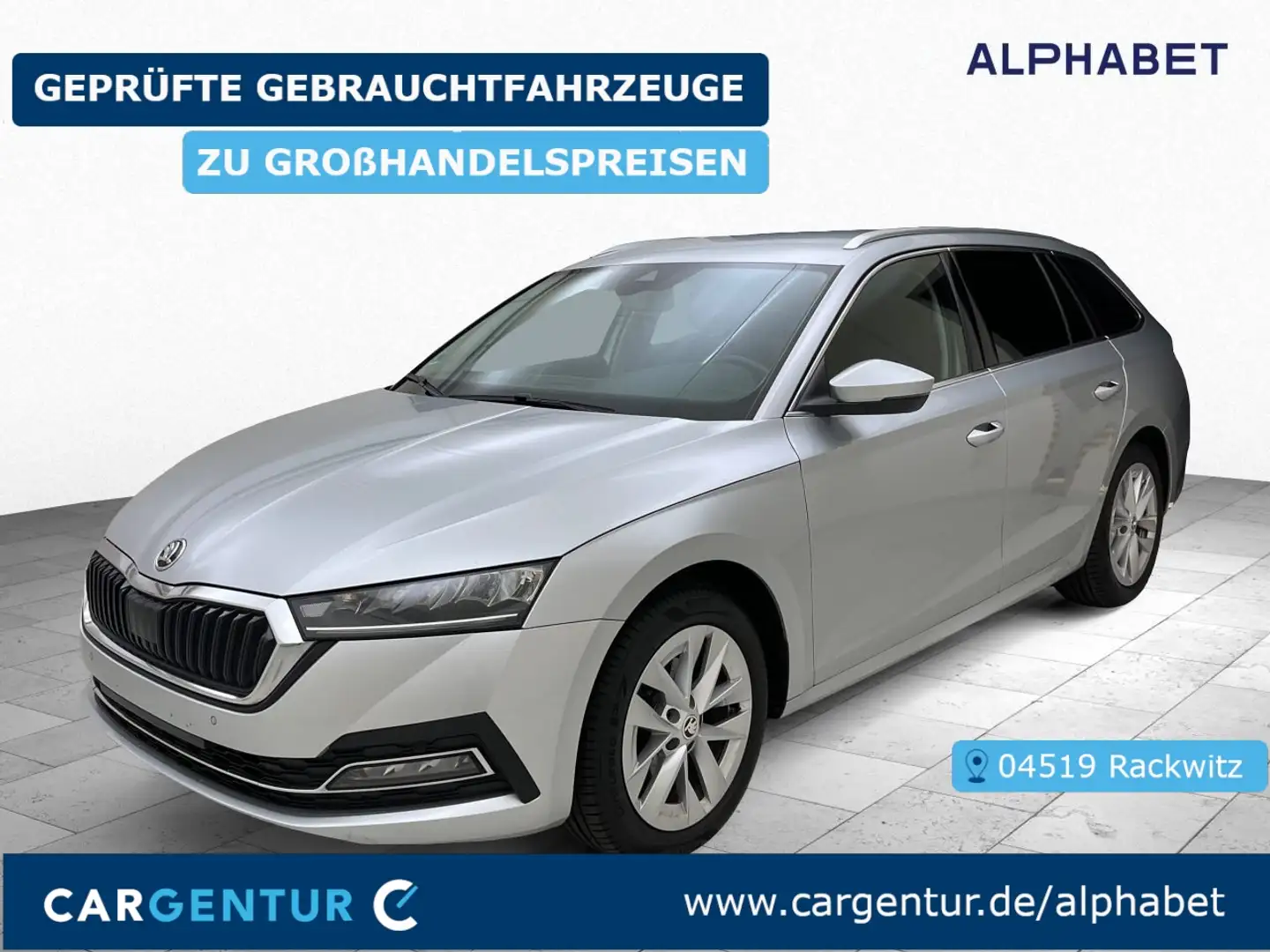 Skoda Octavia Combi 2.0 TDI Style Virtual AHK BLIS Key Silber - 1