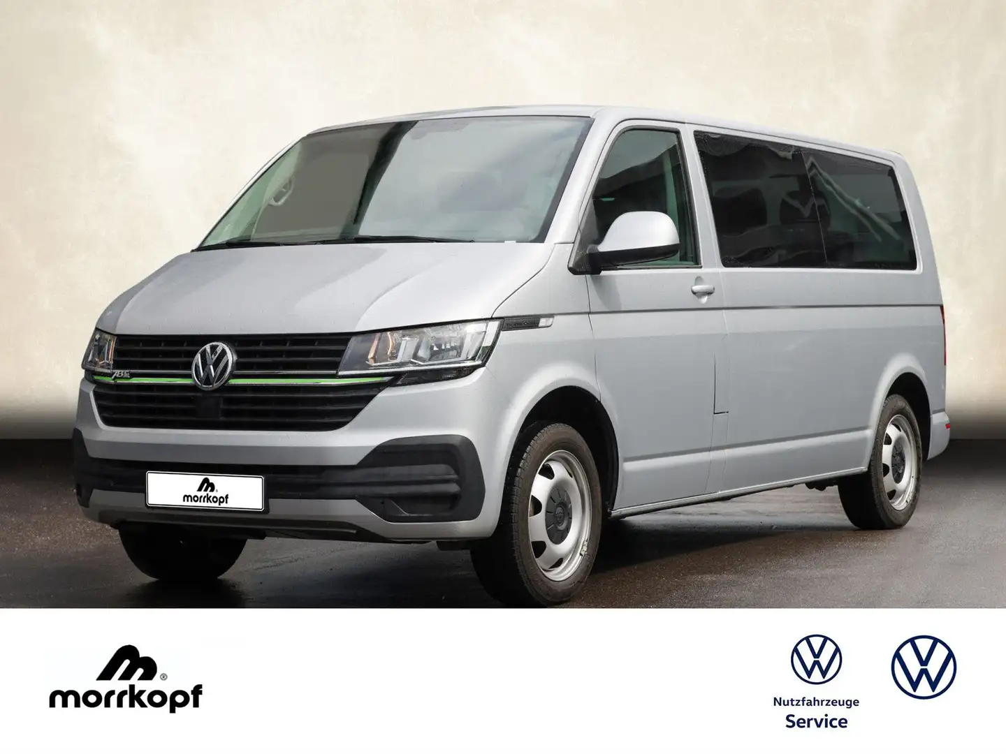 Volkswagen T6.1 Kombi T6.1 eAbt Kombi LR +8-SITZER+ Bluetooth LED Klima Silber - 1