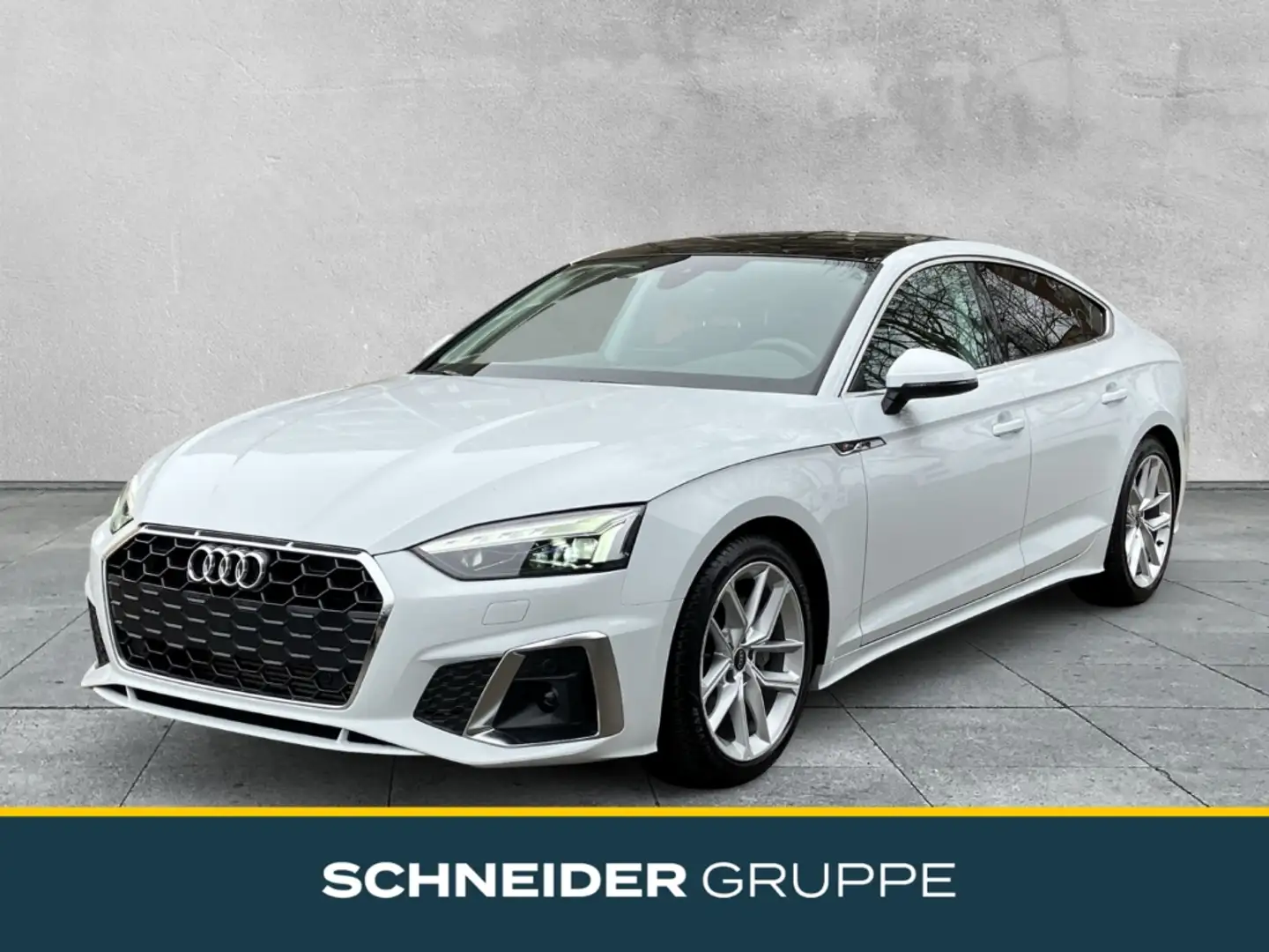 Audi A5 Sportback 40 TFSI S-line LED+NAVI+PANO+SHZ Weiß - 1