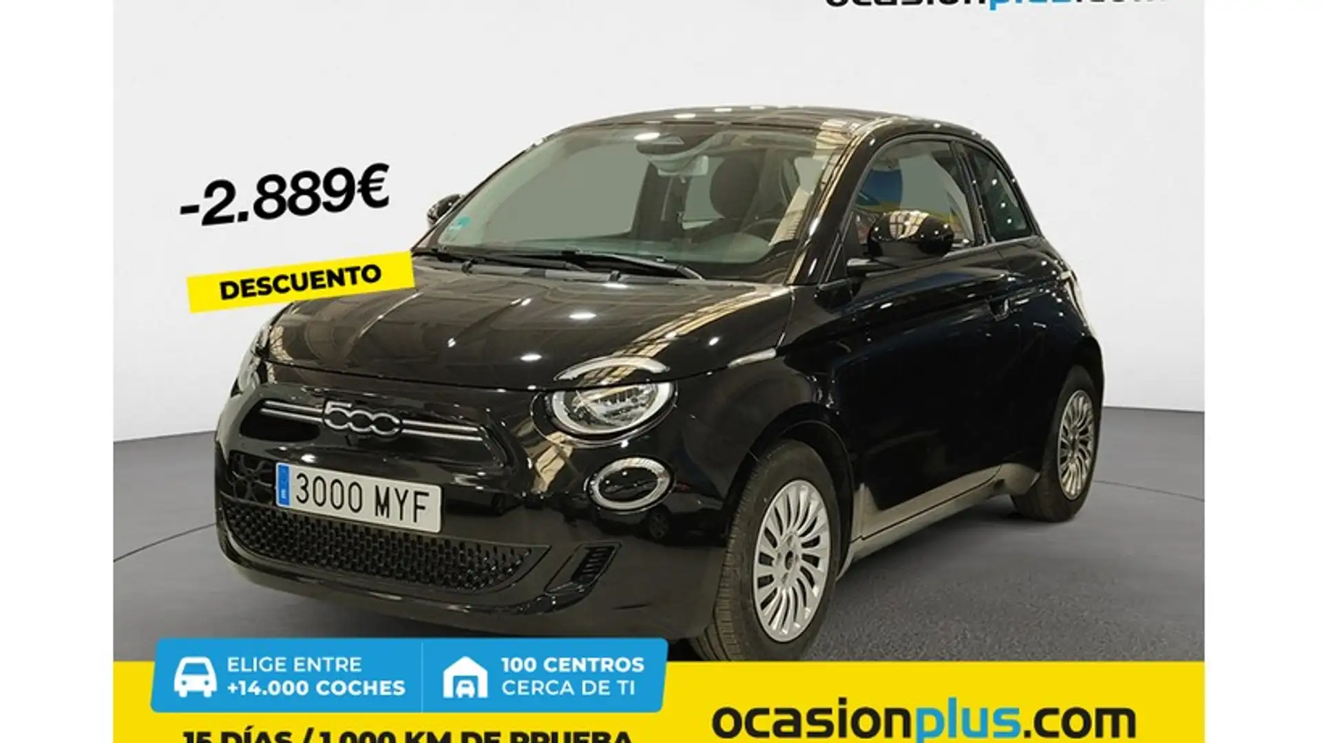Fiat 500e 70Kw Action Negro - 1