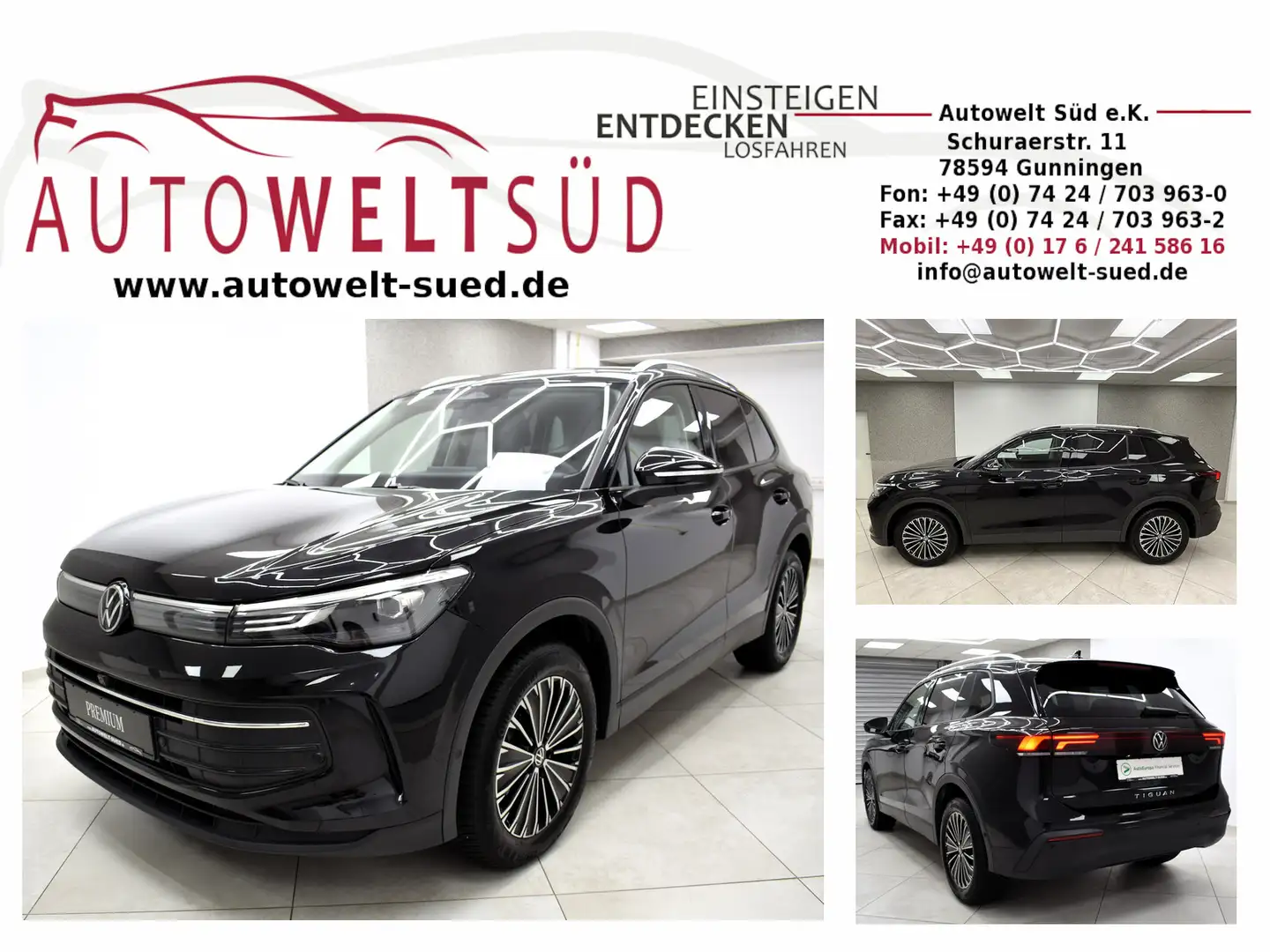 Volkswagen Tiguan Life 2.0 TDI DSG Design-Paket IQ.Drive 360° AHK Noir - 1