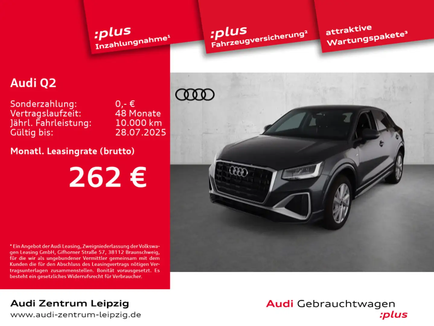 Audi Q2 30 TFSI S line *LED*AHK*Navi*Parken* Grau - 1