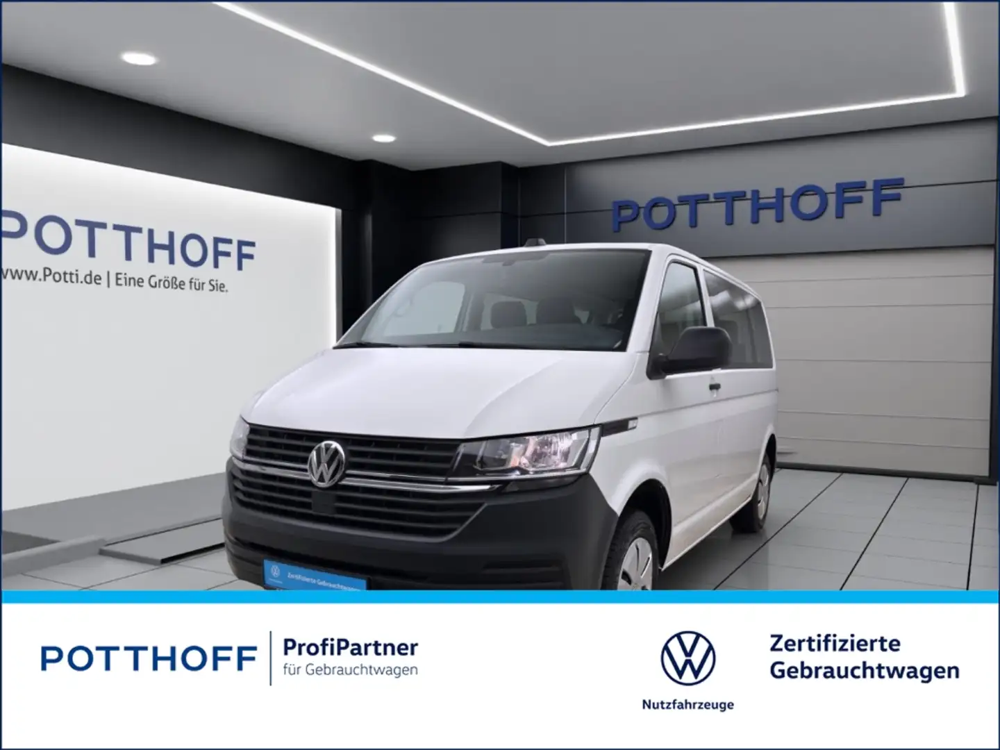 Volkswagen T6.1 Transporter Kombi 2.0 TDI 9-SITZER NAVI KLIMA PDC Weiß - 1
