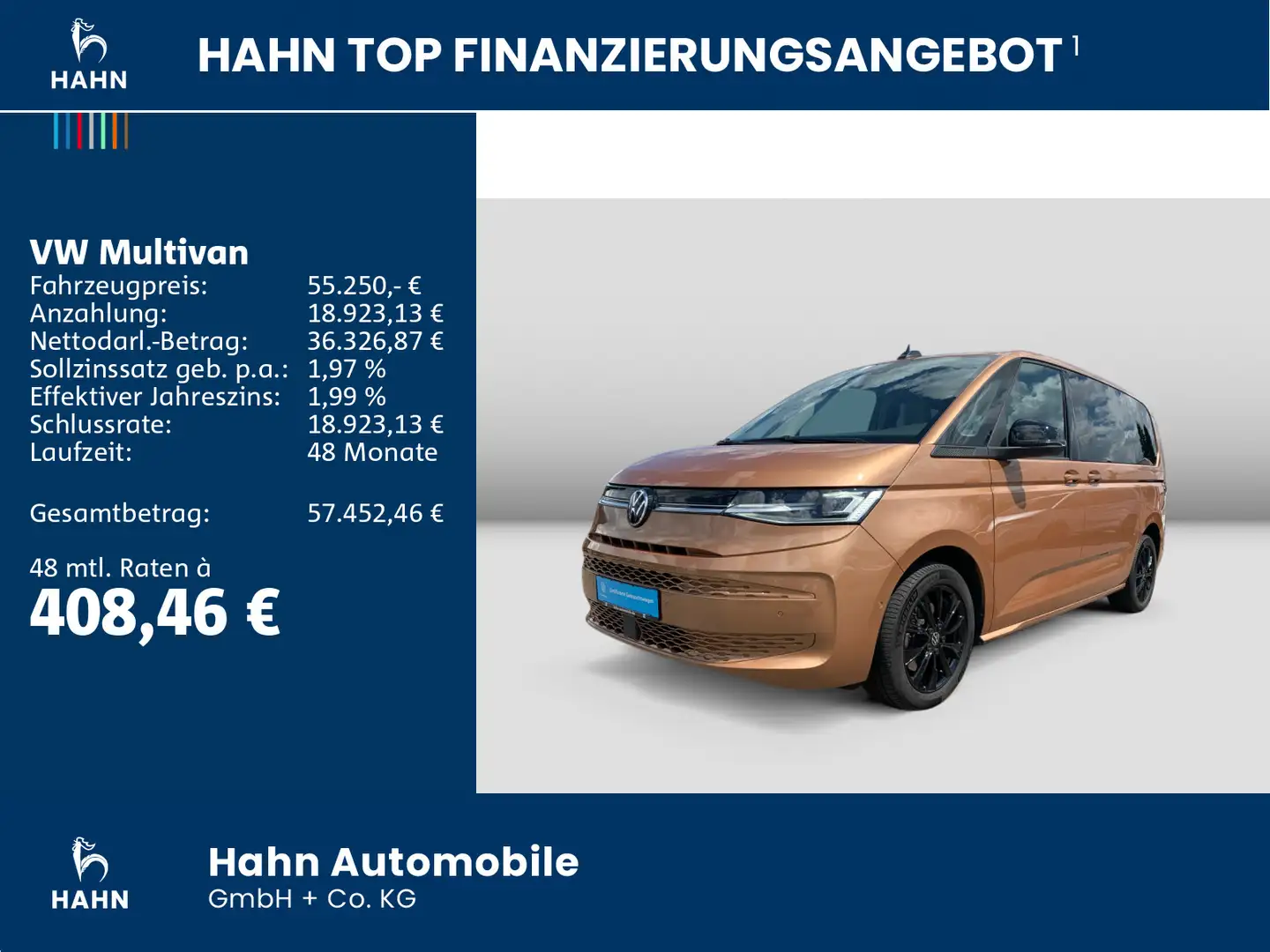 Volkswagen T7 Multivan T7 Multivan LIFE 2,0TSI 150kW TRAVEL MATRIX NAVI Orange - 2