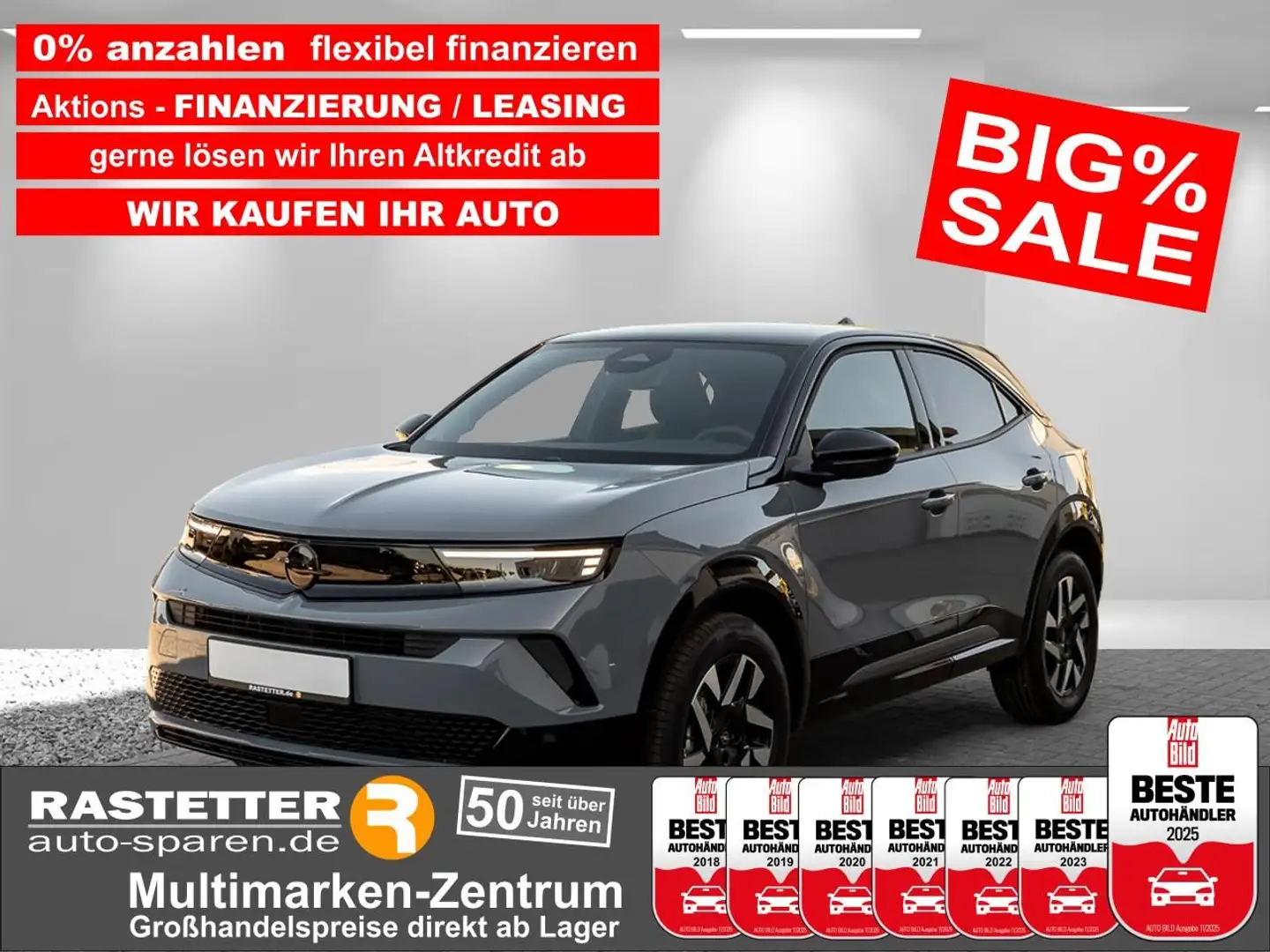 Opel Mokka GS Aut. Komfort+Kamera+Teilleder+Klimaaut+SHZ+PDC+ Grau - 1