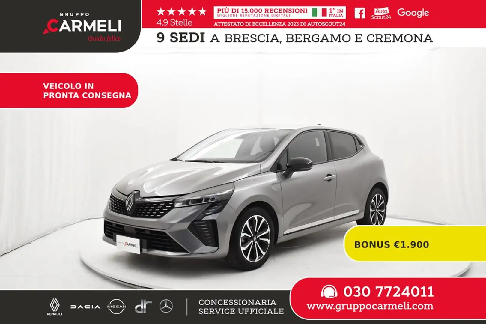 Renault Clio 1.0 tce Techno 90cv KM0 siva - 1