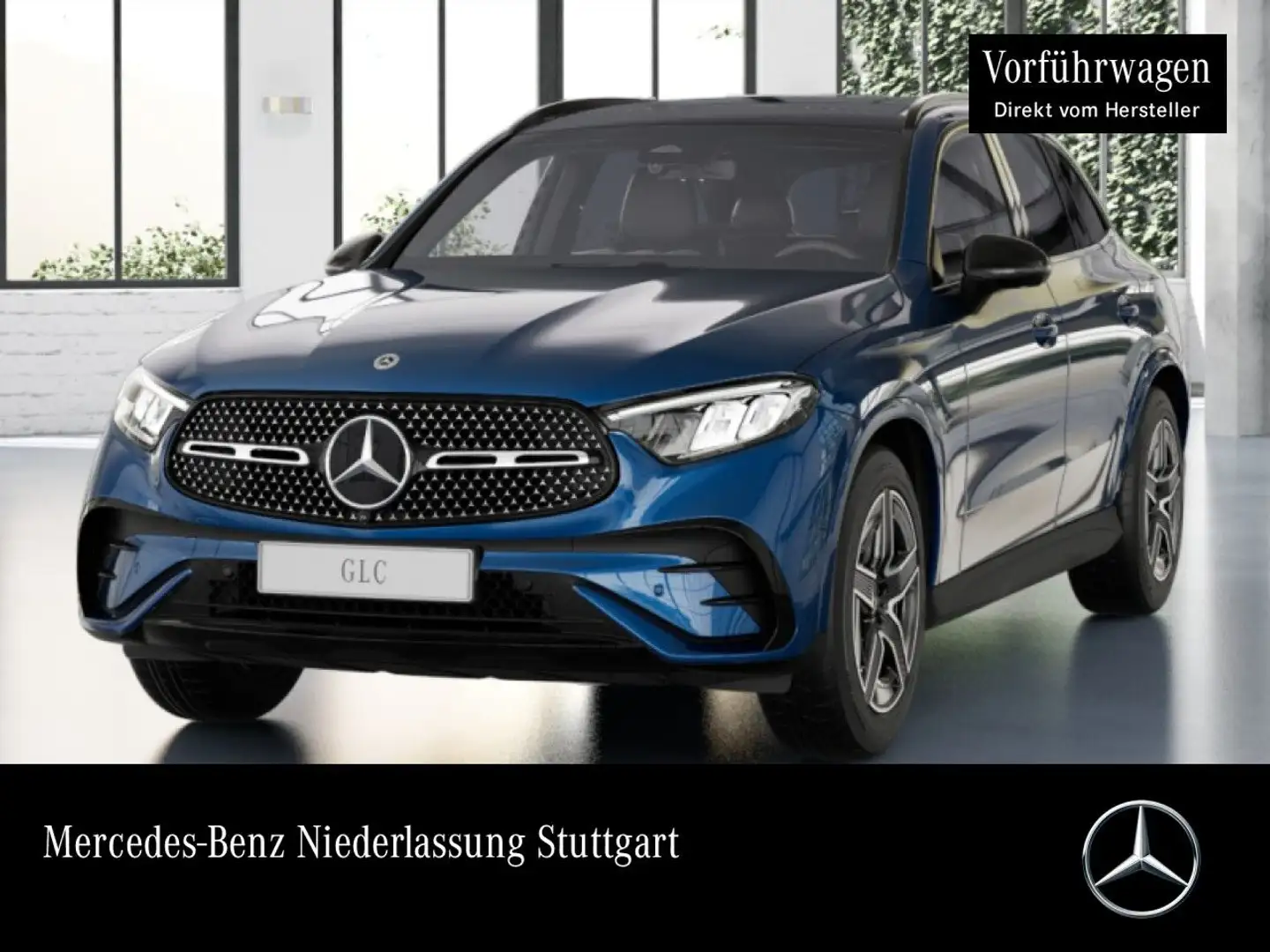 Mercedes-Benz GLC 200 4M AMG+NIGHT+PANO+360+AHK+LED+TOTW+KEYLESS Blau - 1