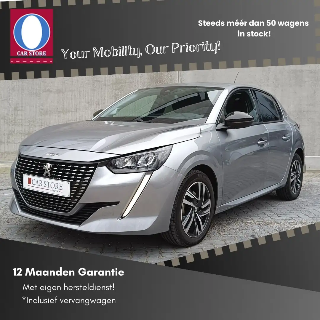 Peugeot 208 1.2i PureTech Allure Pack *Vanaf 177€/maand Gris - 1