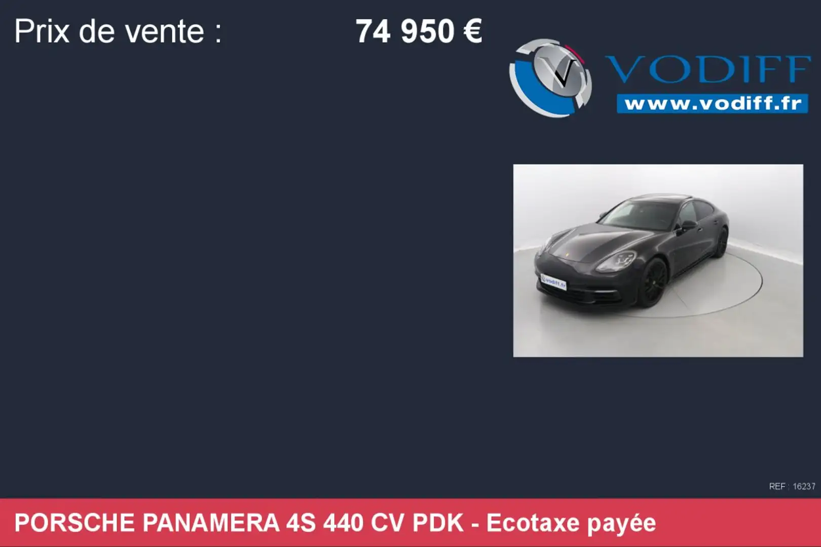 Porsche Panamera 4S 440 CV PDK Noir - 2