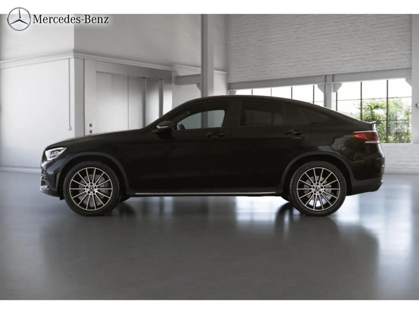 Mercedes-Benz GLC 300 de 4M AMG Coupé HUD+360°+LED+Night+AHK Schwarz - 2