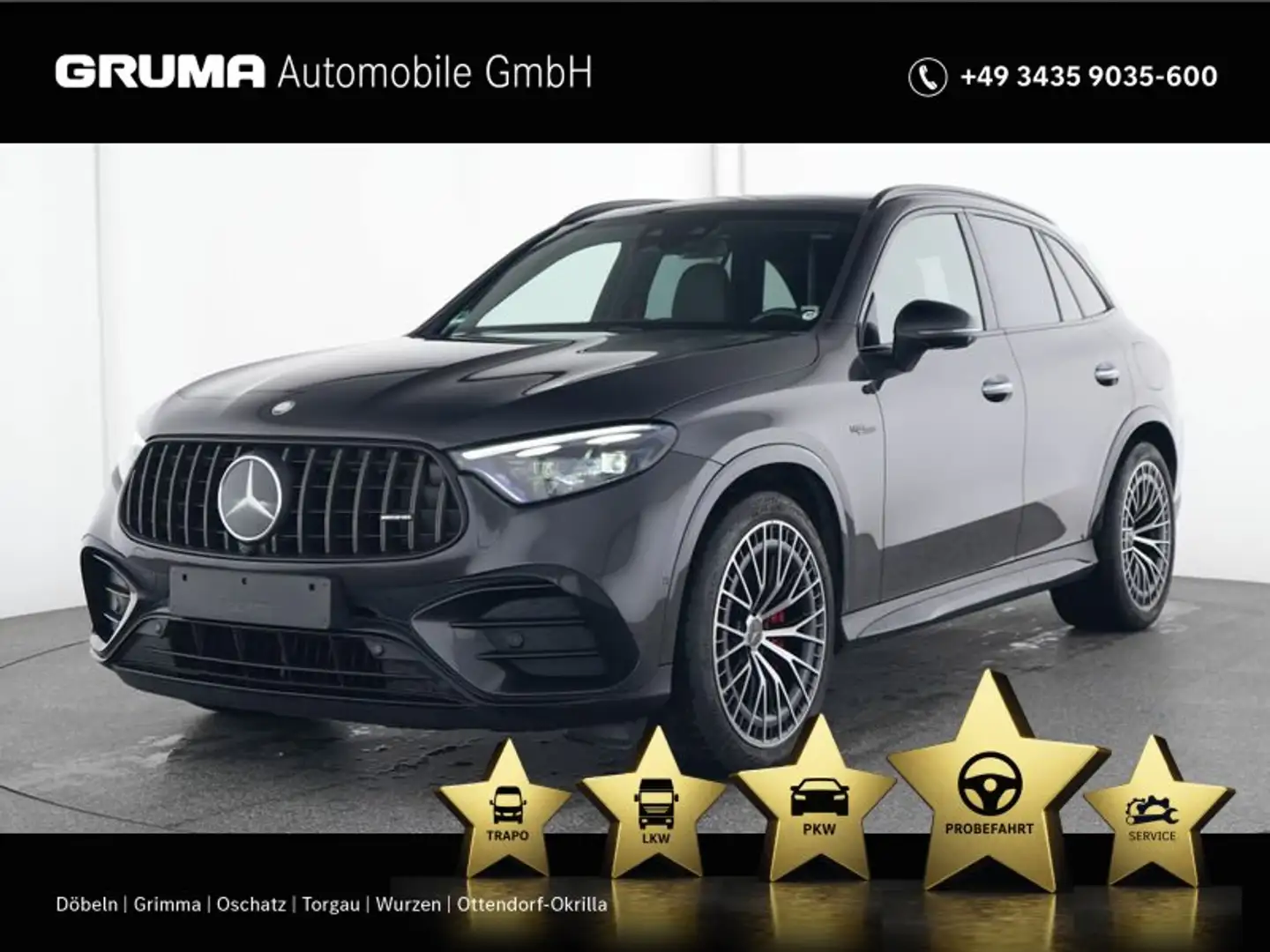 Mercedes-Benz GLC 63 AMG Mercedes-AMG GLC 63 S E PERFORMANCE Night-II+AHK Gris - 1