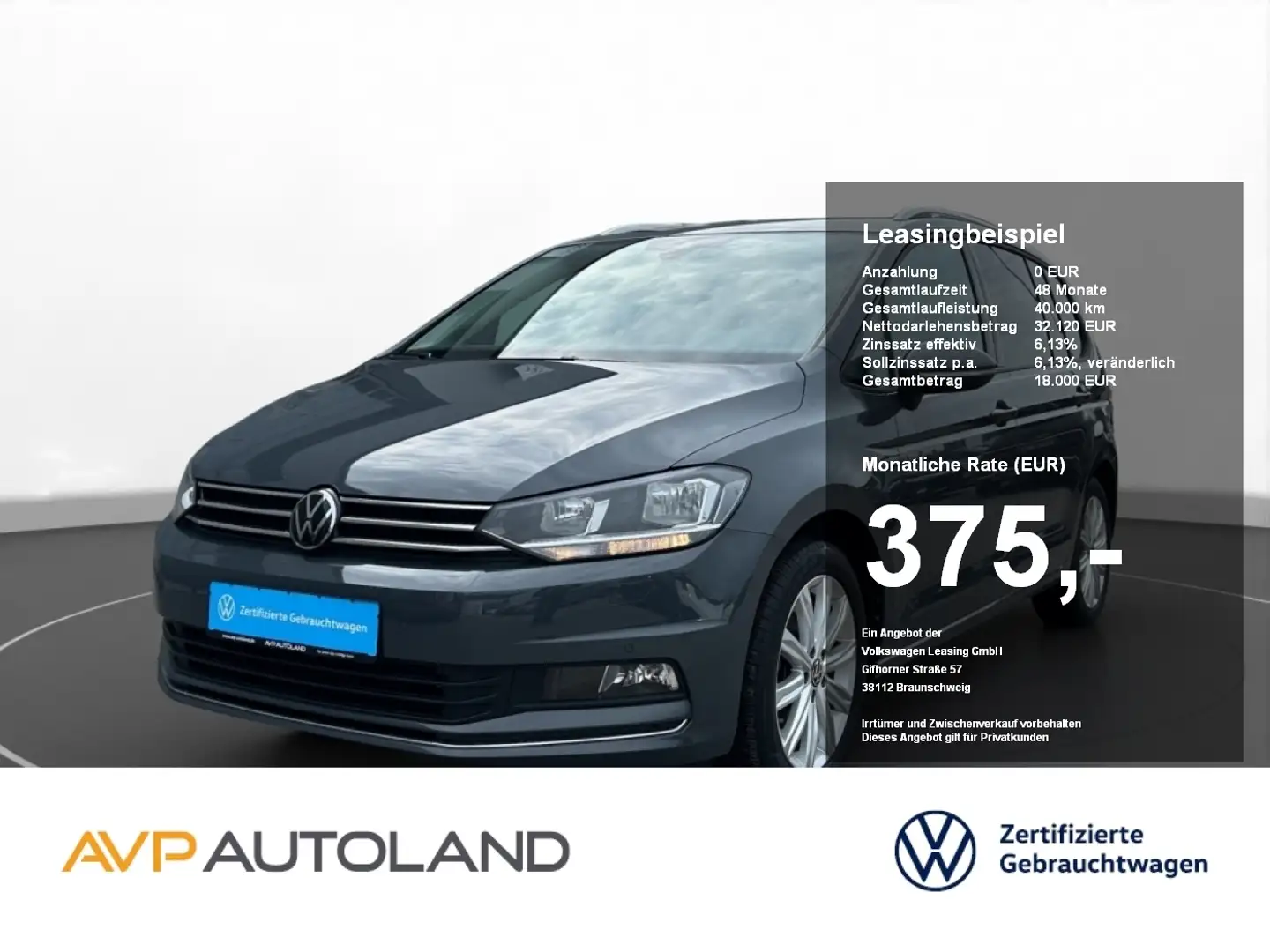 Volkswagen Touran 1.5 TSI MOVE | ACC | NAVI | 7-Sitzer | Grau - 1