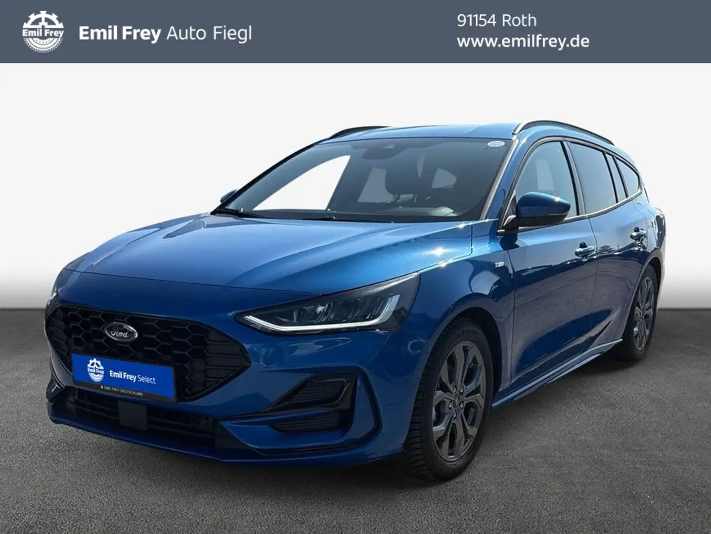 Ford Focus Turnier 1.0 EcoBoost Hybrid Aut. ST-LINE X Blauw - 1