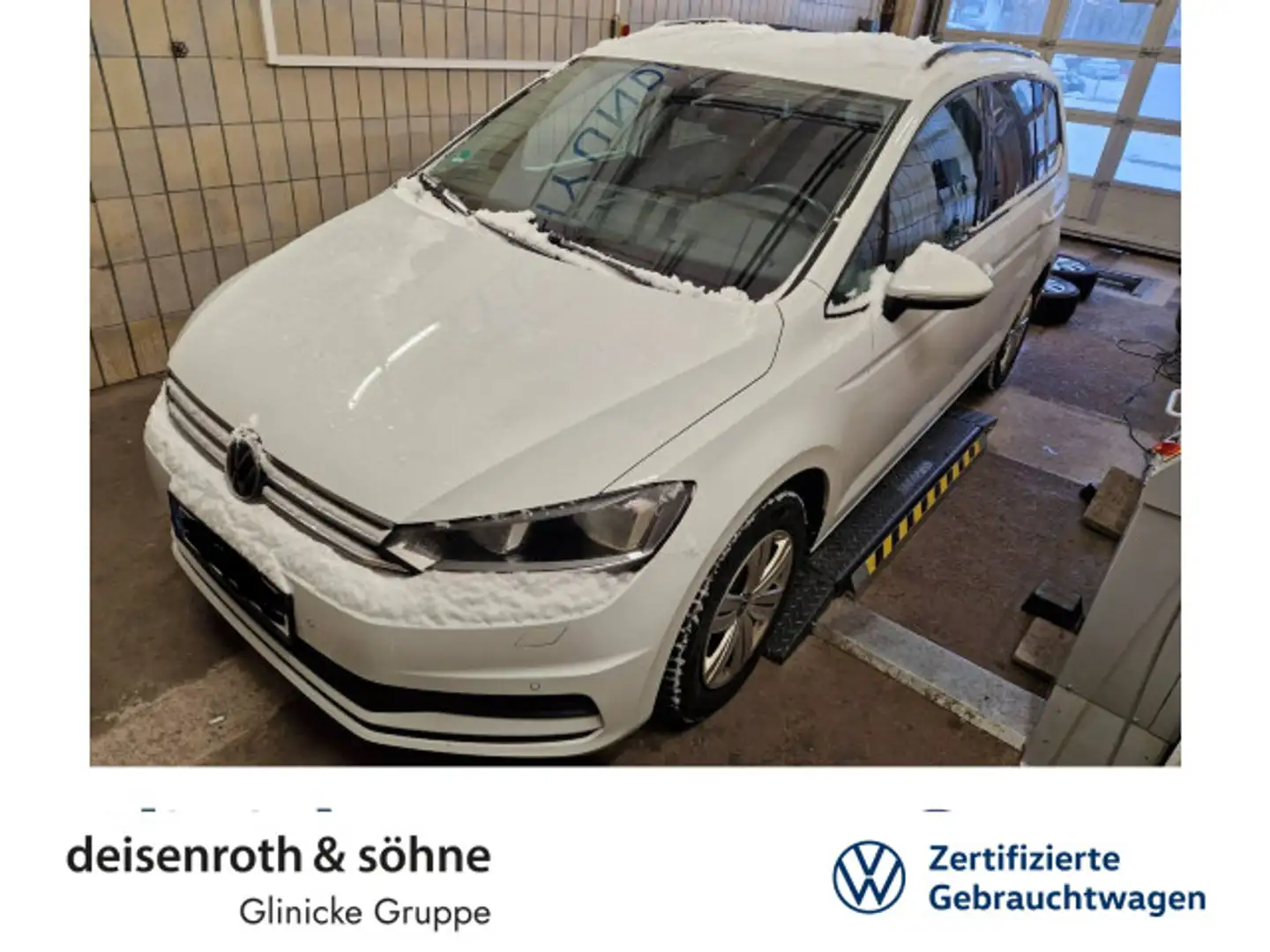 Volkswagen Touran Comfortline 1.5 TSI AHK/Nav/Kam/ACC/AppCo Weiß - 1