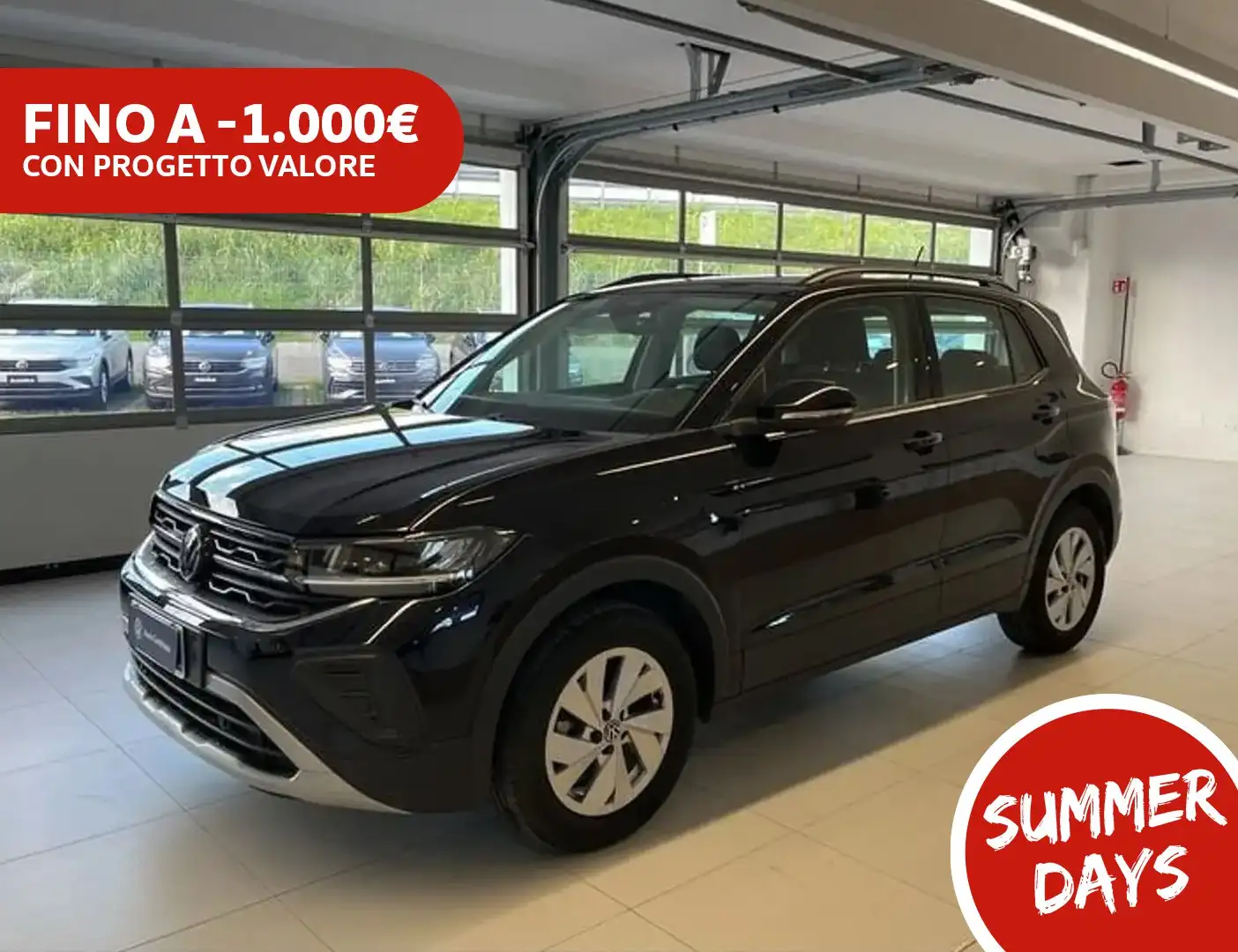 Volkswagen T-Cross 1.0 TSI LIFE 95 CV Nero - 1