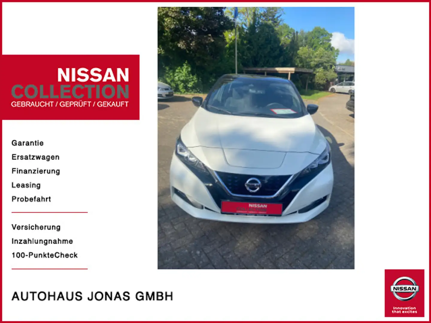 Nissan Leaf N-Connecta, 40 kWh, LED, Winterräder Weiß - 1