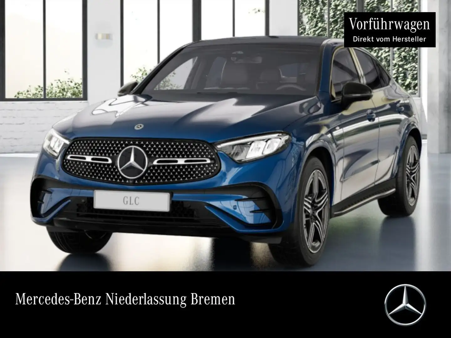 Mercedes-Benz GLC 300 e 4M AMG+NIGHT+PANO+360+LED+BURMESTER+TOTW Blau - 1