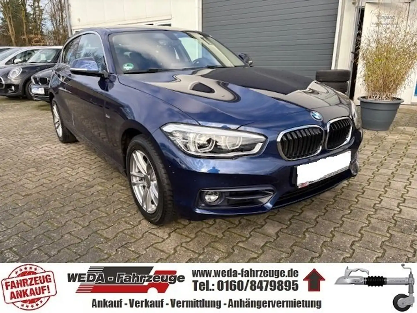 BMW 118 118 d Sport Line Bleu - 1