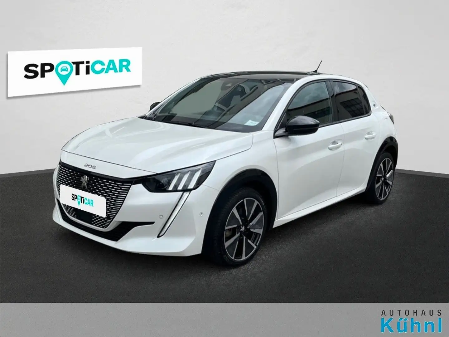 Peugeot 208 E-208 GT Elektro 136 Batterie 50 KWh Blanc - 1