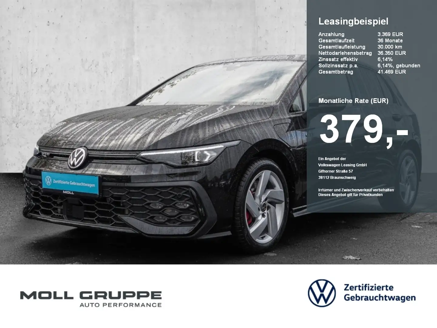 Volkswagen Golf GTE 1.5 eTSI eHybrid DSG ACC AHK AUT FLA LM Schwarz - 1