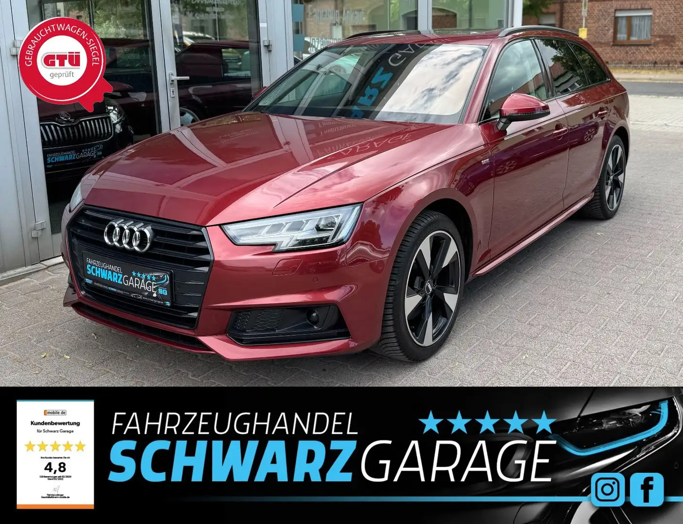 Audi A4 Avant design*S-LINE*LED*KAMERA* Rouge - 1