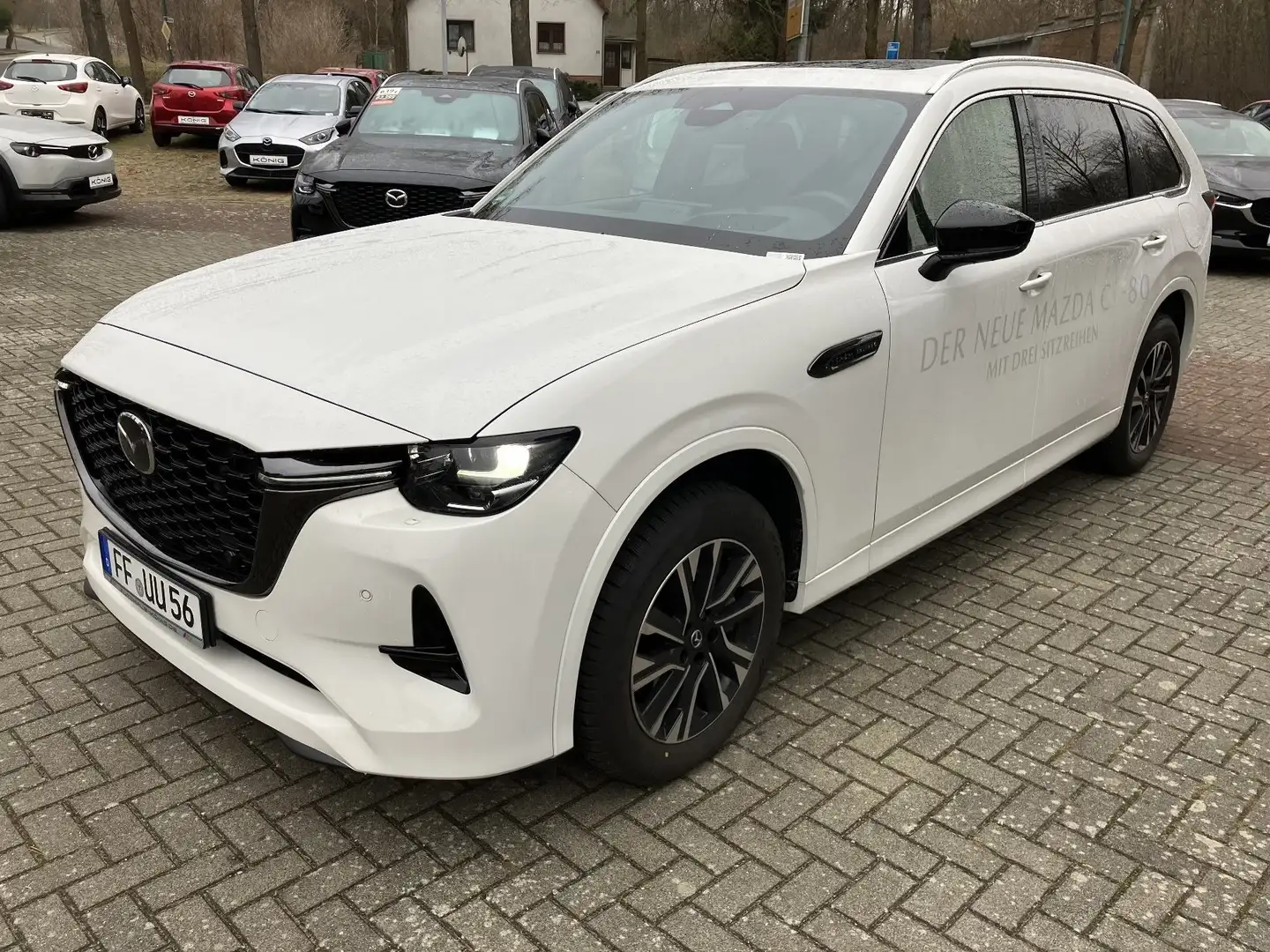 Mazda CX-80 3.3L e-SKYACTIV D 254PS AWD Homura Plus Weiß - 1