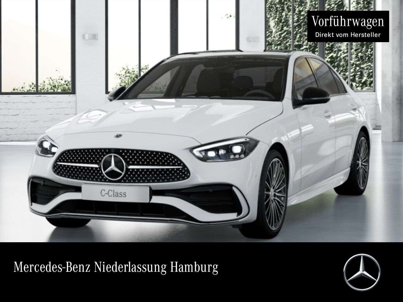 Mercedes-Benz C 200 — Mercedes-Benz C 200 AMG+NIGHT+PANO+360+19"+TOTW+KEYLESS+9G