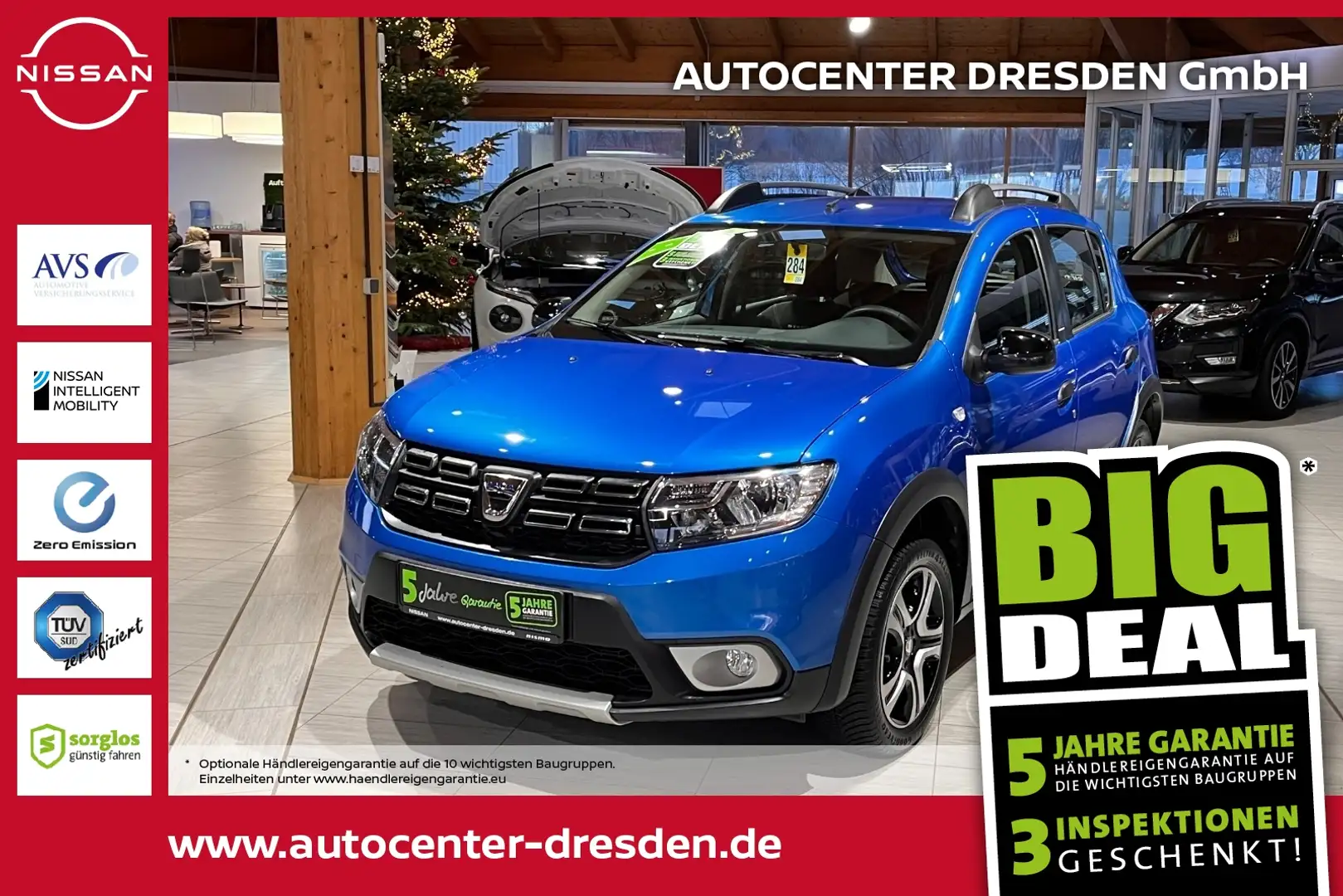 Dacia Sandero II 0.9 TCe 90 eco² Stepway Celebration Bleu - 1