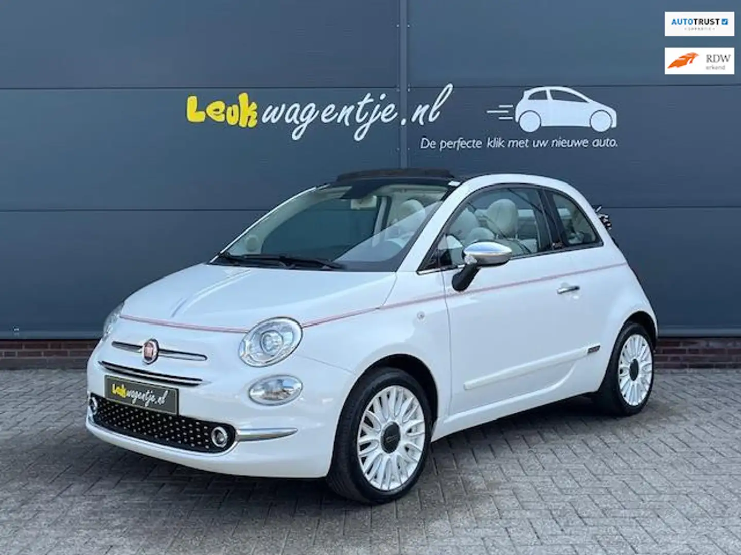 Fiat 500C 1.2 Dolcevita Cabrio *xenon *carplay *leer *clima Blanc - 1