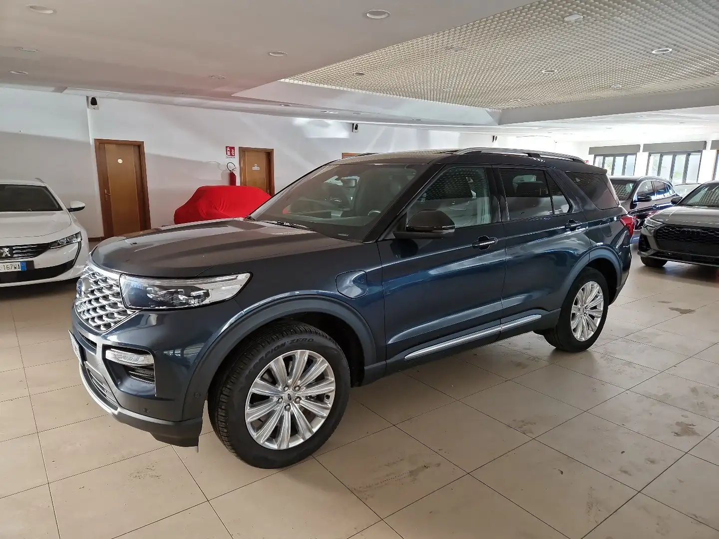 Ford Explorer 3.0 PHEV 457cv A10 AWD Platinum Tetto Pelle Navi Blau - 1