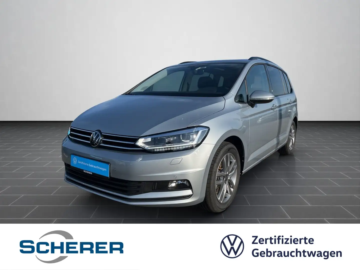 Volkswagen Touran 1.5 TSI DSG 7-Sitzer LED NAVI PANO RFK Silber - 1