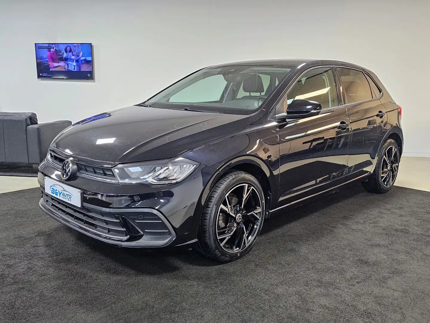 Volkswagen Polo 1.0 TSI Style DSG+Camera+Carplay+GPS Zwart - 1