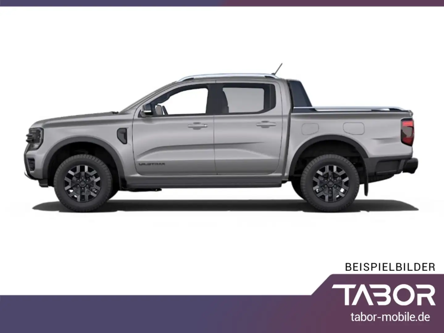 Ford Ranger DoKa 2.3 PHEV 280 Wildtrak Rollo TechP46 Silber - 2