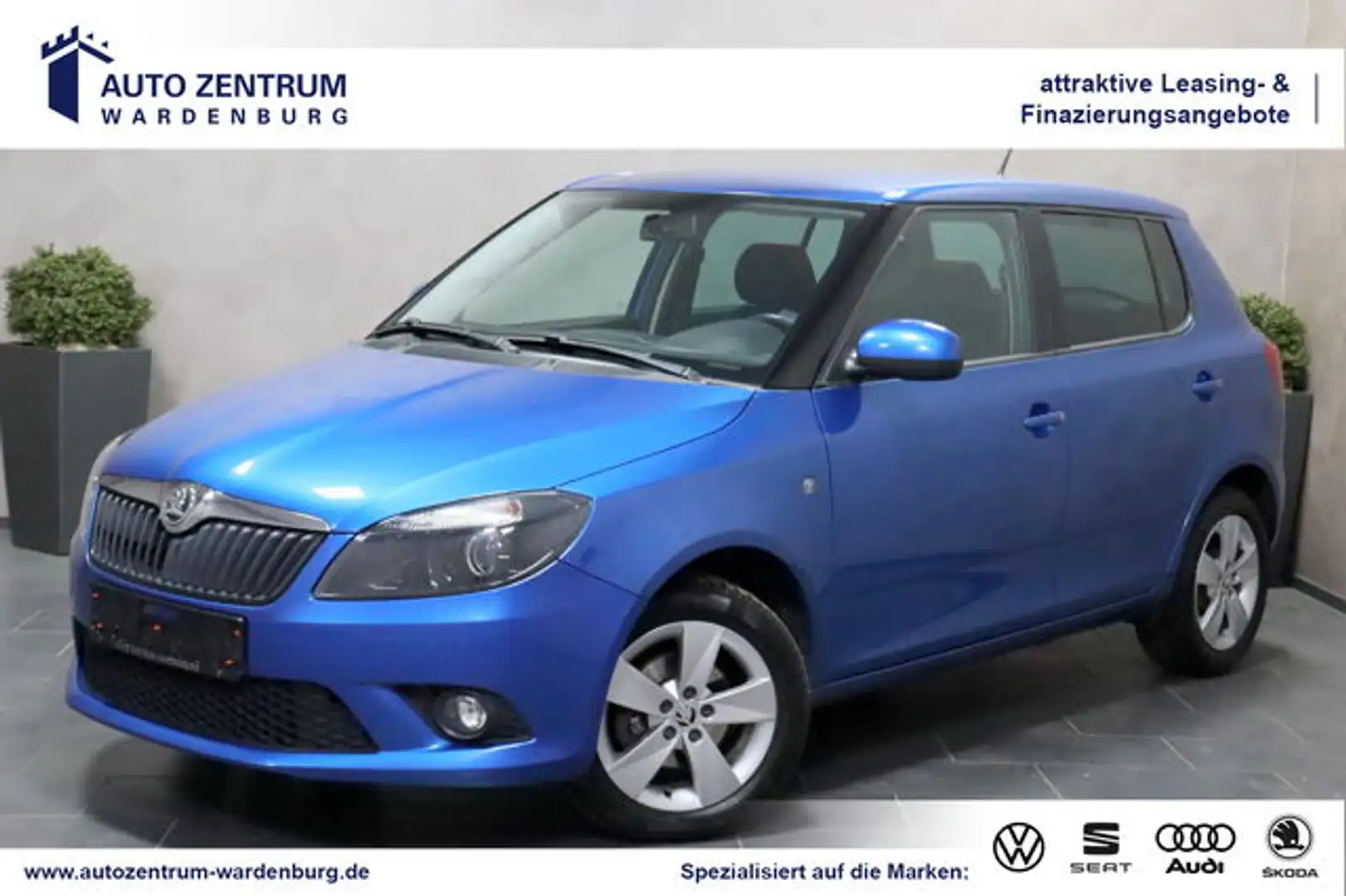 Skoda Fabia Sitzheizung Einparkhilfe Scheckheftgepfleg Blauw - 1