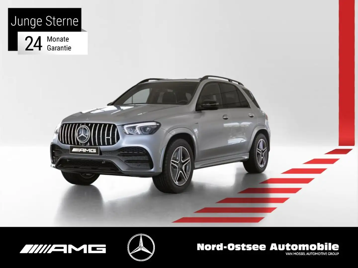 Mercedes-Benz GLE 53 AMG 4M+ NIGHT LED NAVI KAMERA AHK SHZ Argent - 1
