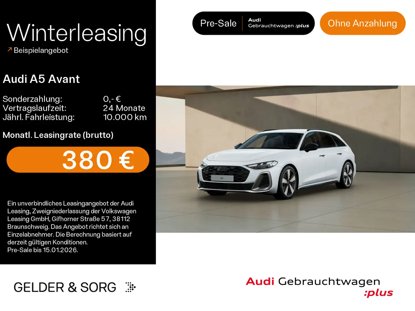Audi A5 40 TDI S-Line 360°*B&O*ACC*HuD*Matrix Weiß - 1