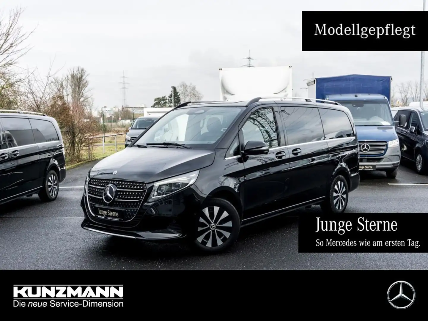Mercedes-Benz V 300 d Avantgarde lang MBUX Navi Distronic AHK Schwarz - 1
