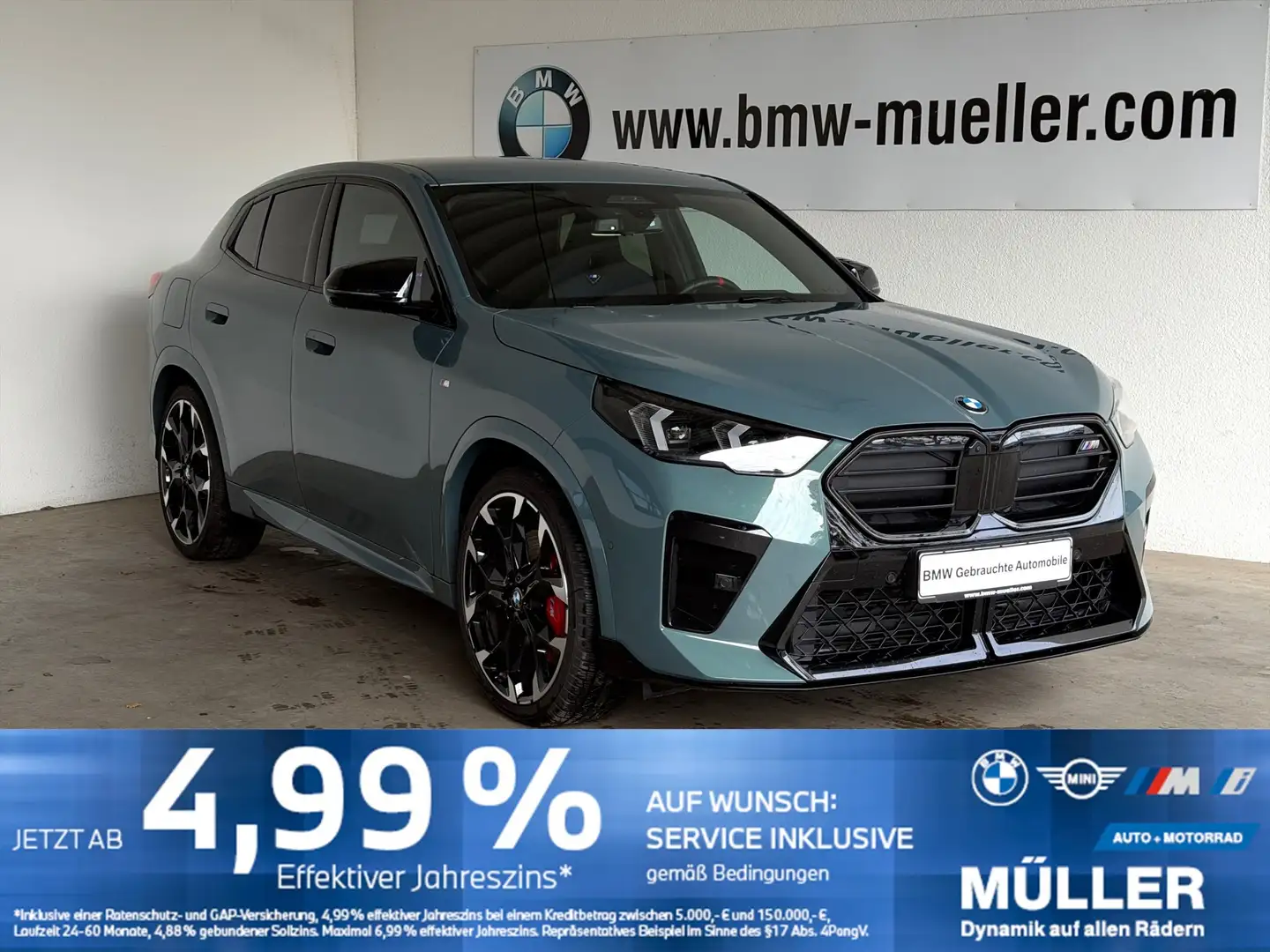 BMW X2 M35i xDrive SAG HUD/LED+/360/AKUSTIK/LHZ/MEMO Grün - 1