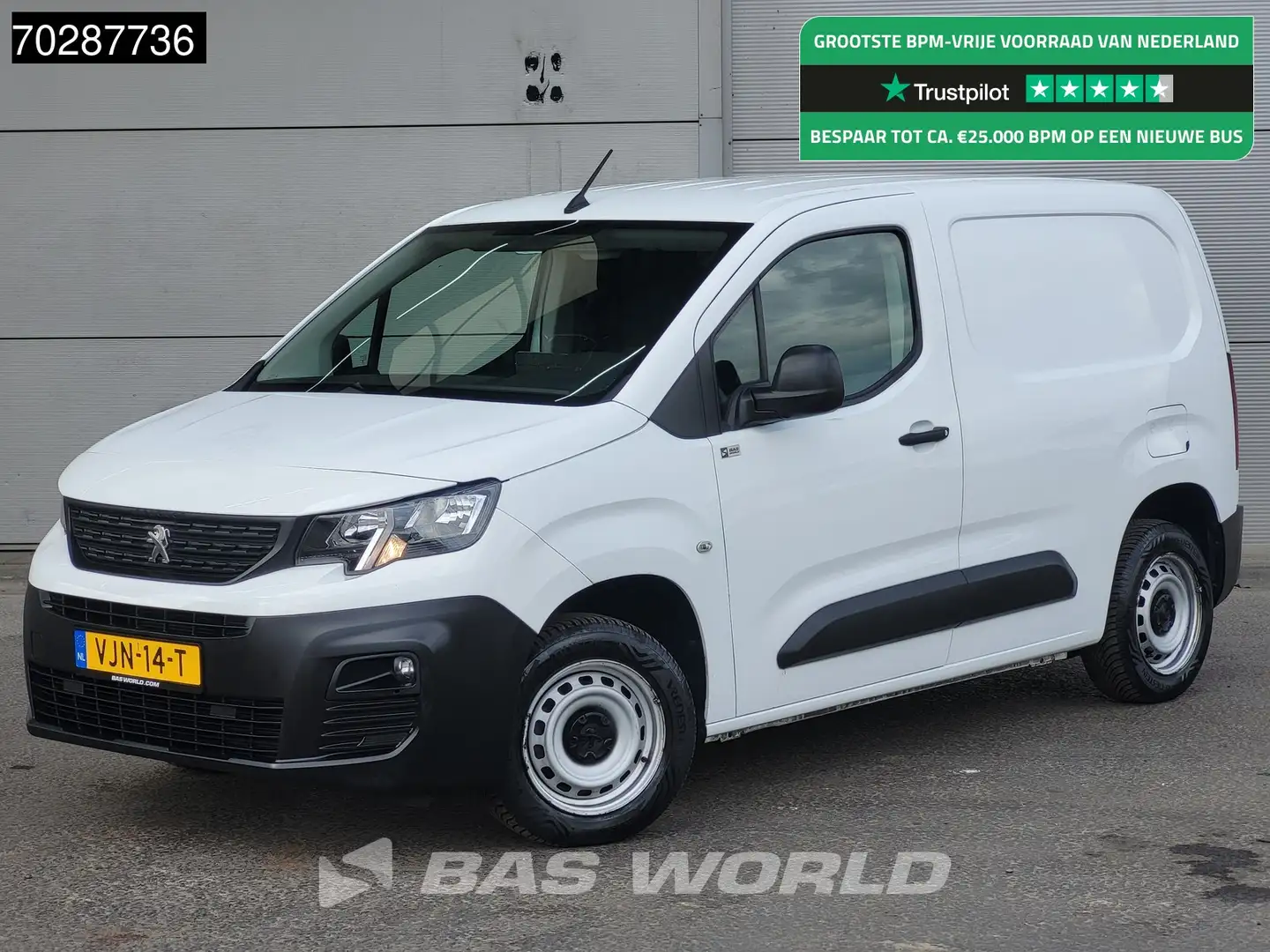 Peugeot Partner 102PK L1H1 Navi Airco Cruise Parkeersensoren Euro6 Wit - 1