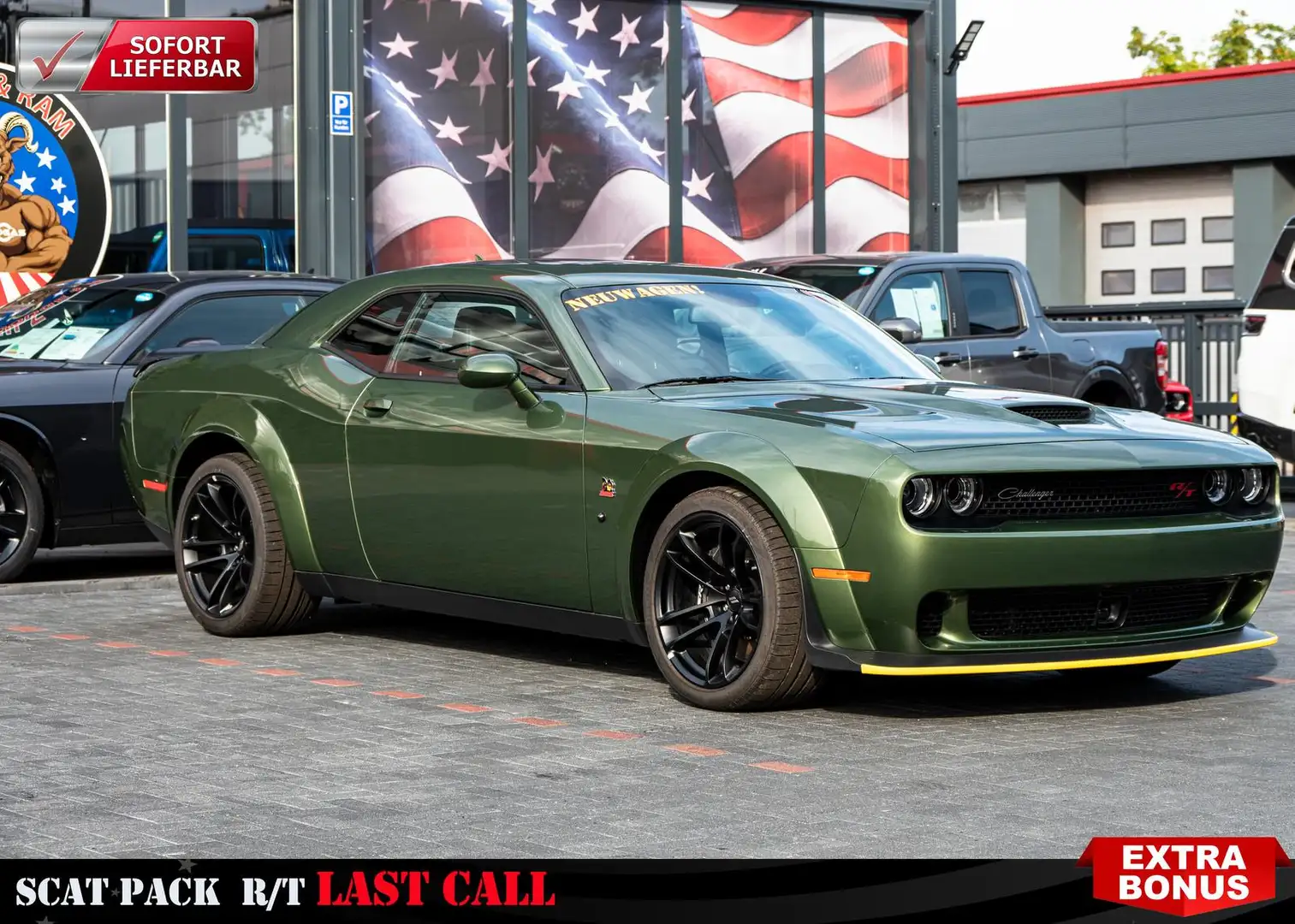 Dodge Challenger Scatpack WB 6,4l Last Call MY23,ACC Groen - 1