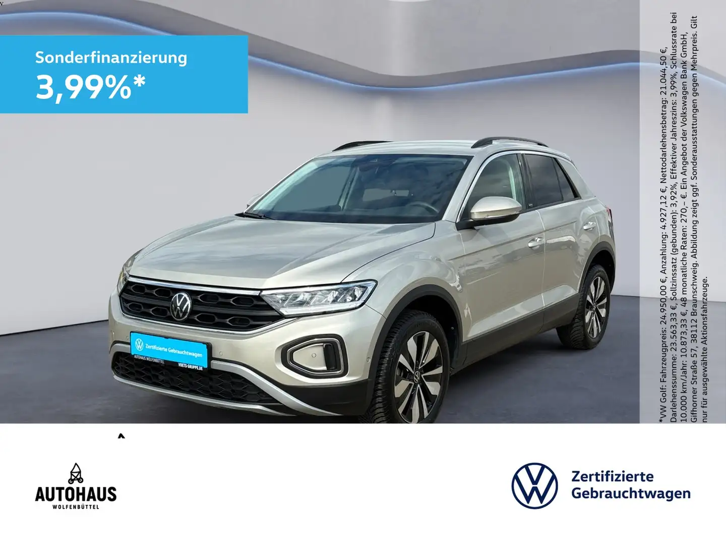 Volkswagen T-Roc Move 1.0 TSI LED NAV PDC STANDH Zilver - 1