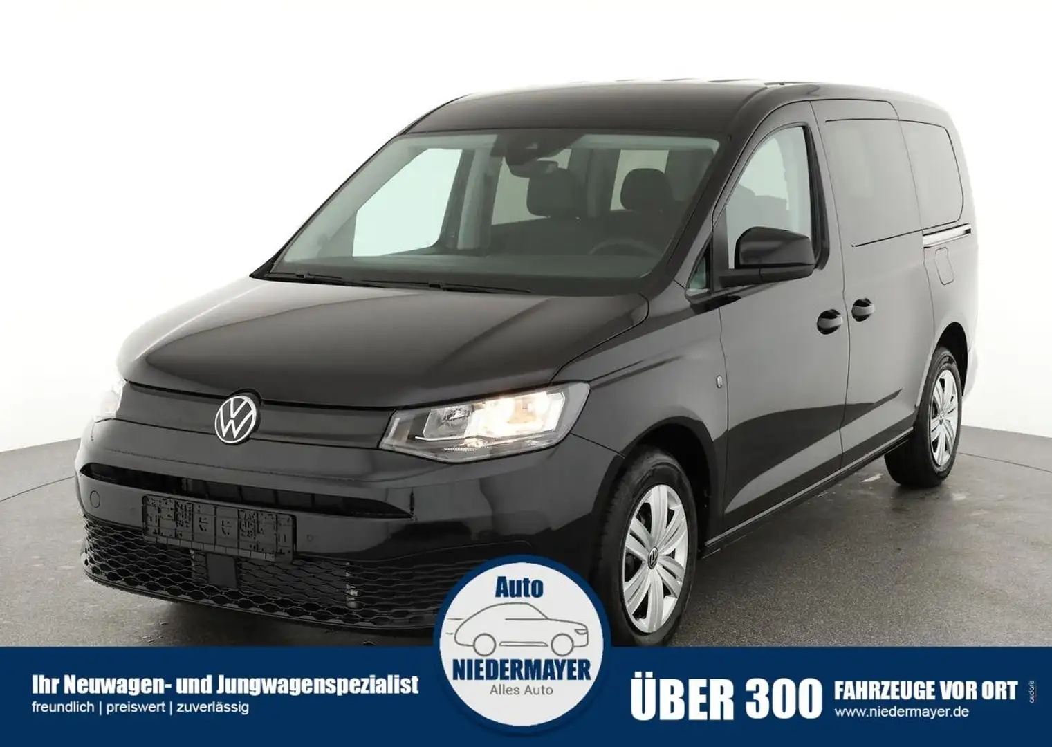 Volkswagen Caddy 1.5 TSI DSG, 7-Sitzer, AHK, Kamera, Winter, AppCon Schwarz - 1