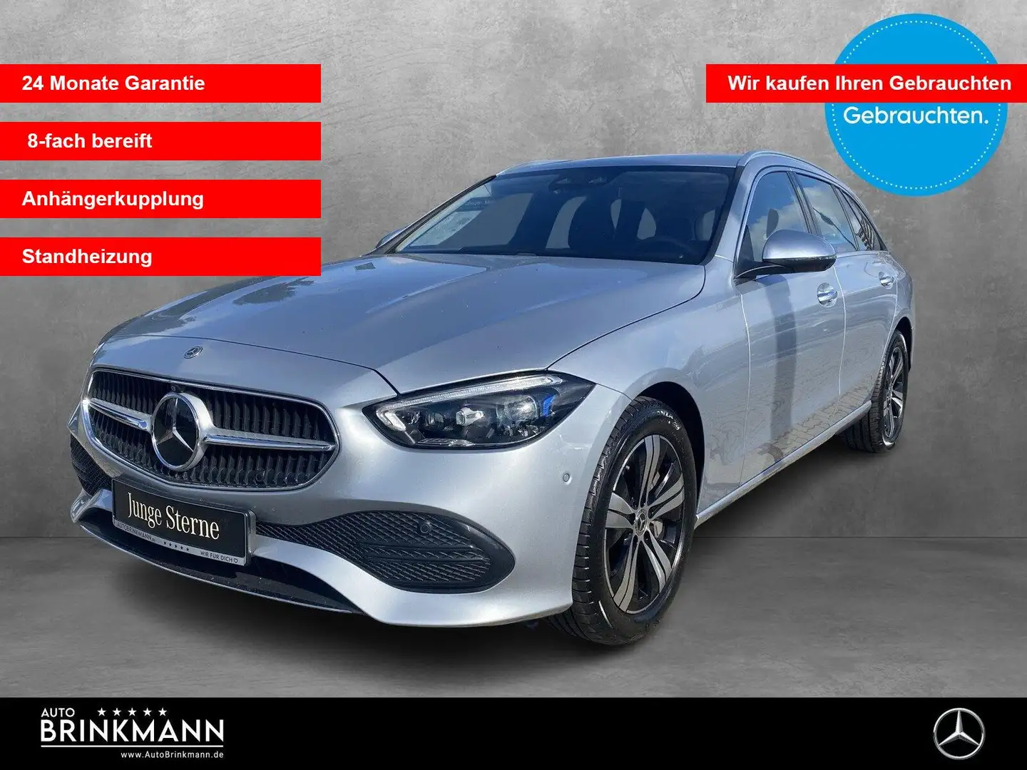 Mercedes-Benz C 220 C 220 d T 4M AHK/STANDHZG/DISTRONIC/LED/KAMERA Silber - 1
