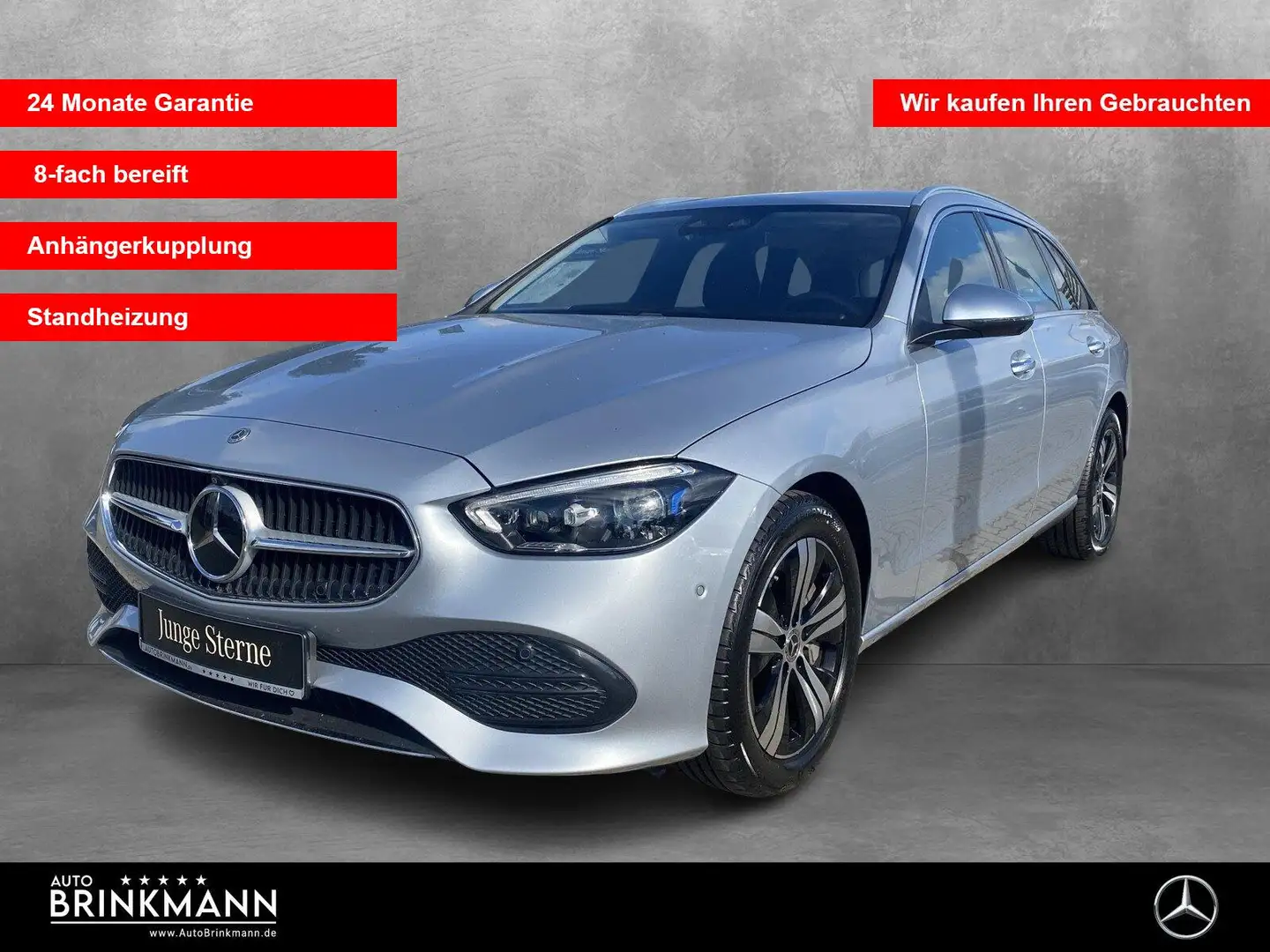Mercedes-Benz C 220 C 220 d T 4M AHK/STANDHZG/DISTRONIC/LED/KAMERA Argent - 1