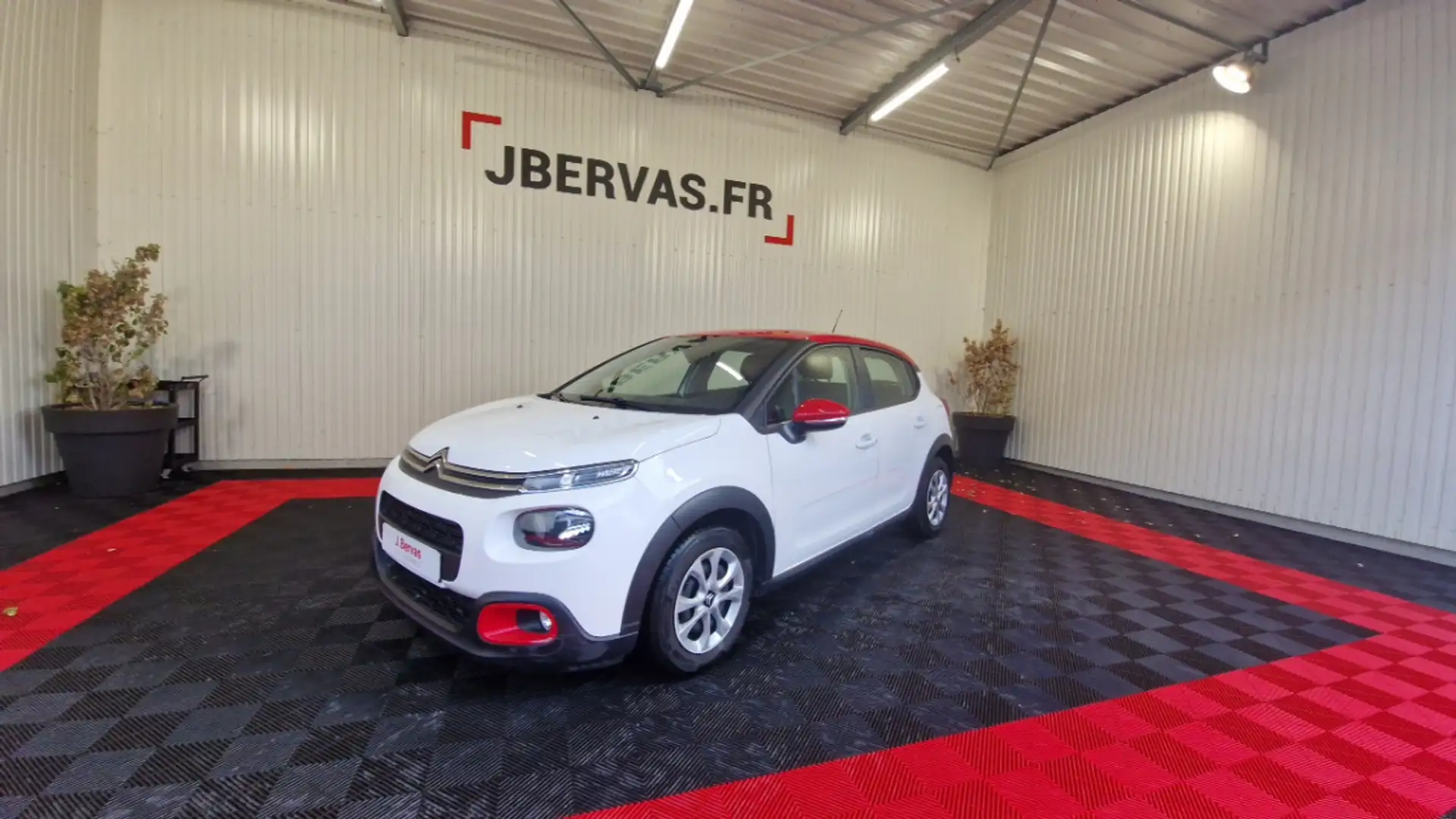 Citroen C3 SOCIETE BLUEHDI 100 SS FEEL NAV Blanc - 1