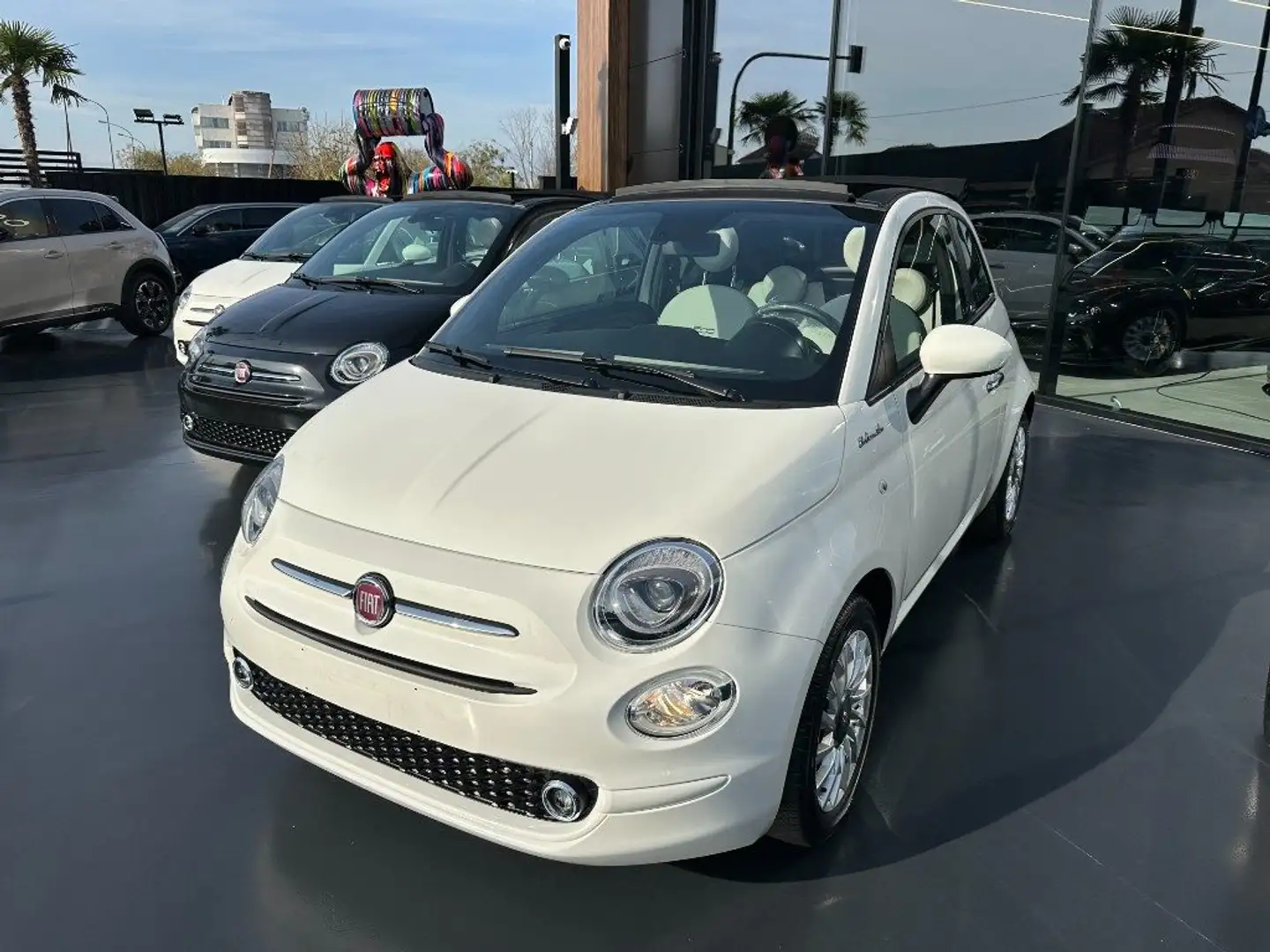 Fiat 500C 1.0 Hybrid Dolcevita Blanc - 1