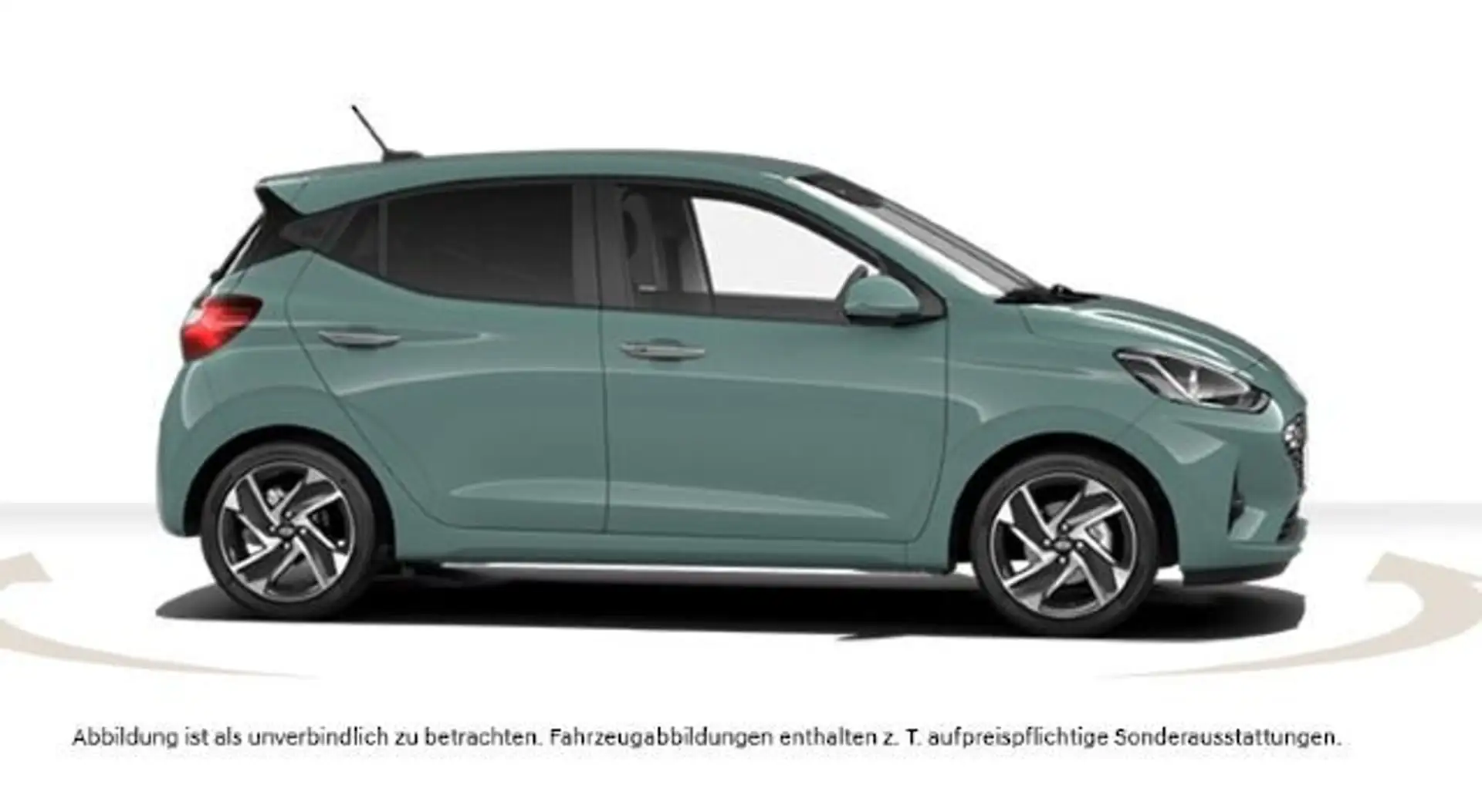 Hyundai i10 Trend*Navi*SitzHeiz*LenkrHeiz*RKam Grün - 2