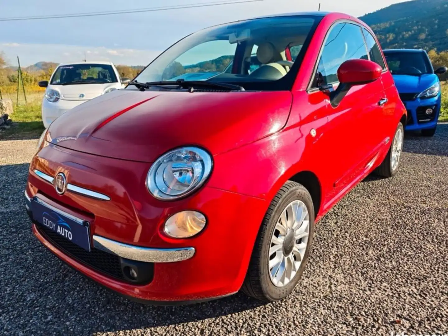 Fiat 500 1.2 mpi toit panoramique Rot - 1